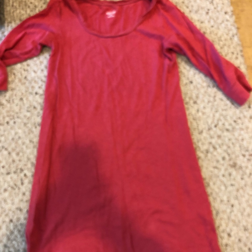 3/4 sleeve tunic dress